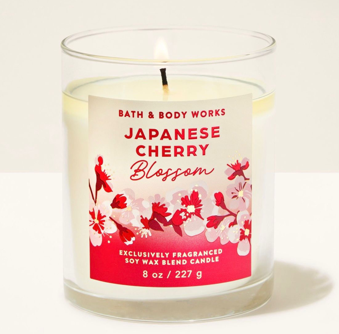 02 Japanese Cherry Blossom Single Wick Candle - 8 oz / 227 g - Image 1