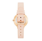 Women's Quartz Blush Pink Faux Leather Band and Floral Pattern Watch, 38mm - Image 2