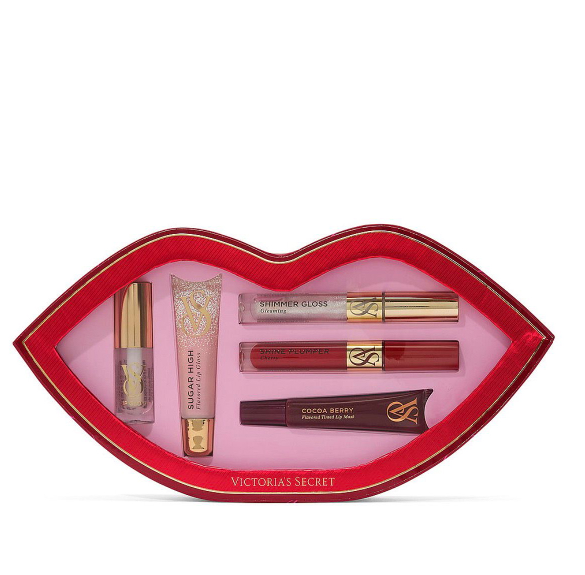 188 Victoria's Secret 5 Piece Assorted Lip Gloss Gift Set, Flavored Gloss for Women - Image 1
