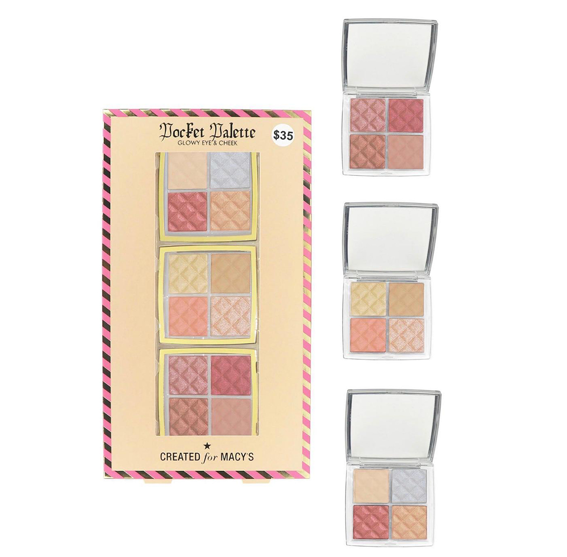 35 Macy's 3-Pc. Glowy Eye and Cheek Pocket Palette Set - Image 1