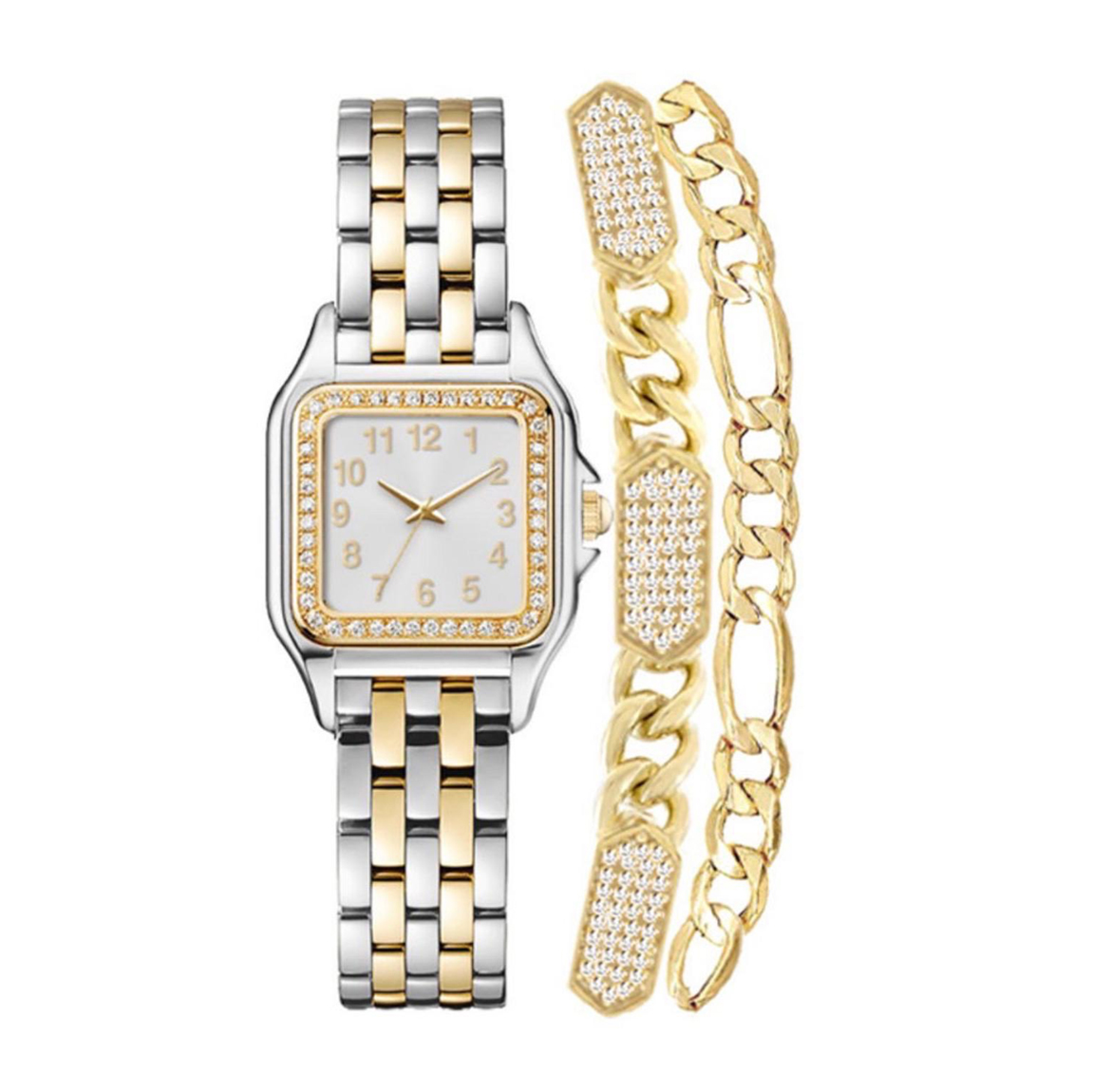 77 Women's Analog Silver-Tone and Gold-Tone Metal Alloy Watch 26mm and, 3 Pieces - Image 1