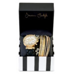 Women's Cognac Leather Strap Analog Watch, 36mm