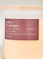 Coffee & Whiskey Single Wick Candle - 8 oz / 227 g - Image 3