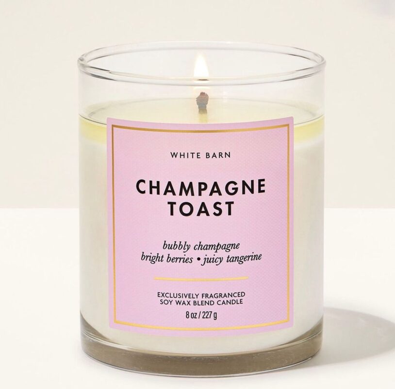 Champagne Toast Single Wick Candle