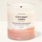 Coconut Linen Single Wick Candle