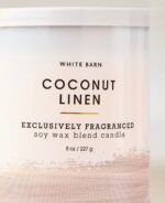 Coconut Linen Single Wick Candle