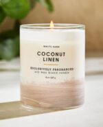 Coconut Linen Single Wick Candle