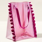 Magenta Ruffled Gift Bag