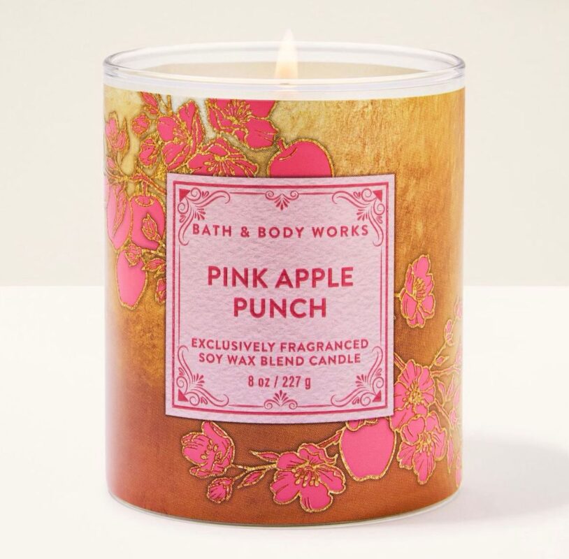 Pink Apple Punch Single Wick Candle