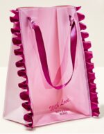 Magenta Ruffled Gift Bag