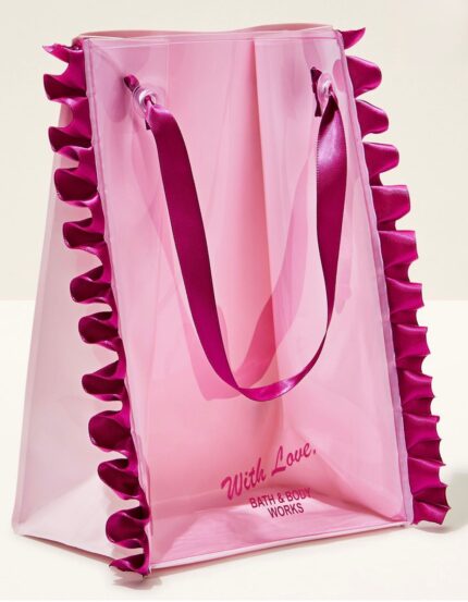 Magenta Ruffled Gift Bag