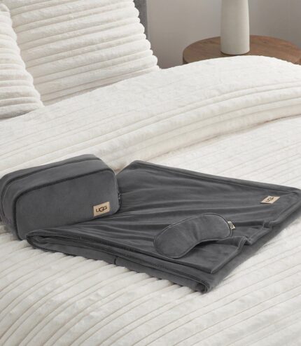 UGG® Raegan 3-Pc. Throw, Eye Mask and Case Gift Set