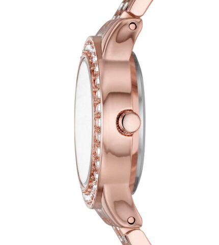 Women's Rose Gold-Tone Bracelet Watch Gift Set, 27mm