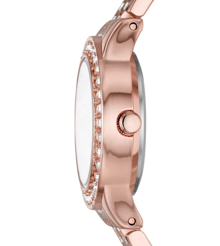 Women's Rose Gold-Tone Bracelet Watch Gift Set, 27mm