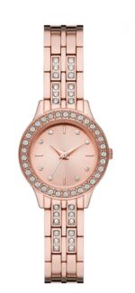 Women's Rose Gold-Tone Bracelet Watch Gift Set, 27mm