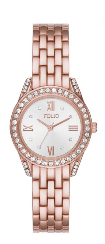 Women's Three Hand Rose-Gold-Tone 31mm Watch and Bracelet Gift Set, 6 Pieces