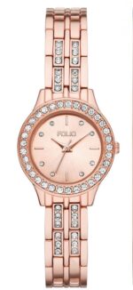 Women's Three Hand Rose Gold-Tone Alloy Watch 27mm Gift Set