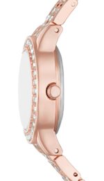 Women's Three Hand Rose Gold-Tone Alloy Watch 27mm Gift Set