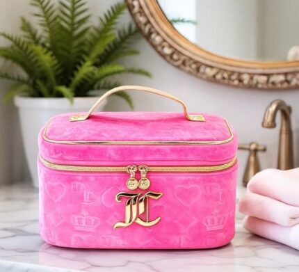 Juicy Couture Pink Cosmetic Travel Case