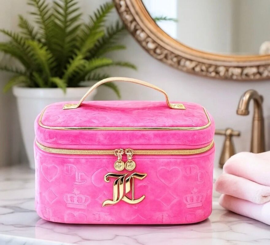Juicy Couture Pink Cosmetic Travel Case