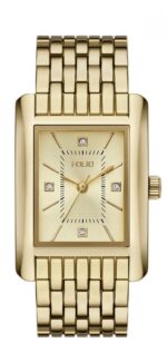 Women's Quartz Three-Hand Gold Alloy Watch Set, 36mm