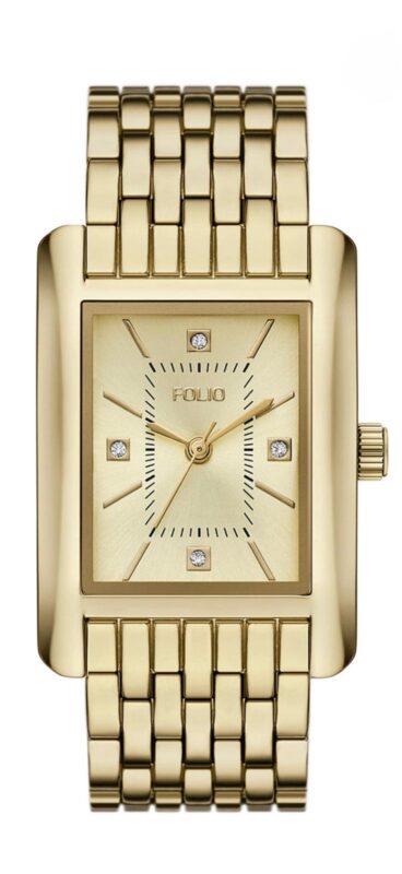 Women's Quartz Three-Hand Gold Alloy Watch Set, 36mm