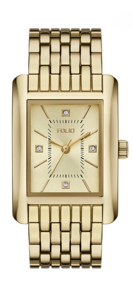 Women's Quartz Three-Hand Gold Alloy Watch Set, 36mm