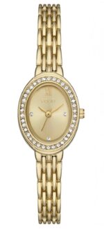 Women's Quartz Three-Hand Gold Alloy Watch Set, 23mm