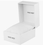 Nine West Women’s Floral Dial Gray Strap Watch – 36mm