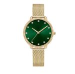 Women's Analog Gold-Tone Metal Alloy Watch 34mm Gift Set, 4 Pieces