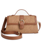 On 34th Kristt Straw Small Satchel Handbag Exclusively at Macy's
