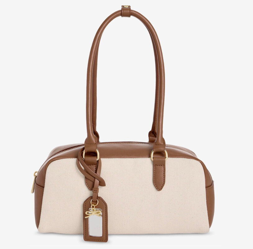 On 34th Broocke East West Canvas Satchel | Macy's Exclusive