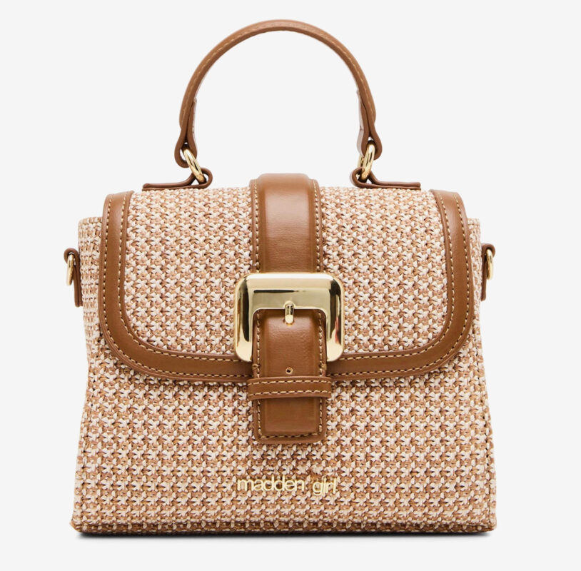 Madden Girl | Jadev Straw Top Handle Mini Satchel Bag